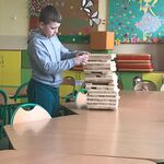 świetlicowa Jenga Piotruś w akcji