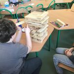 świetlicowa Jenga w wykonaniu Krzysia