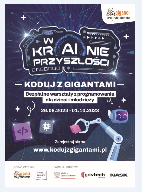 plakat programu Koduj z Gigantami
