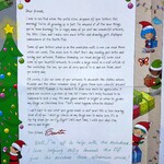 Zdjęcie listu od świętego Mikołaja.