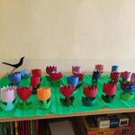 tulipany zrobione przez uczniów