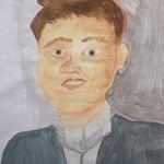 Portret namalowany przez ucznia