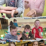 Dzieci tworzą i bawią się w świetlicy szkolnej