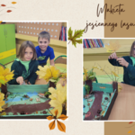 Makiety jesiennego lasu - prace uczniów w świetlicy