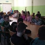 Uczniowie klasy czwartej na prelekcji o cukrzycy typu 2