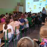 Uczniowie klasy 4 na prelekcji o cukrzycach
