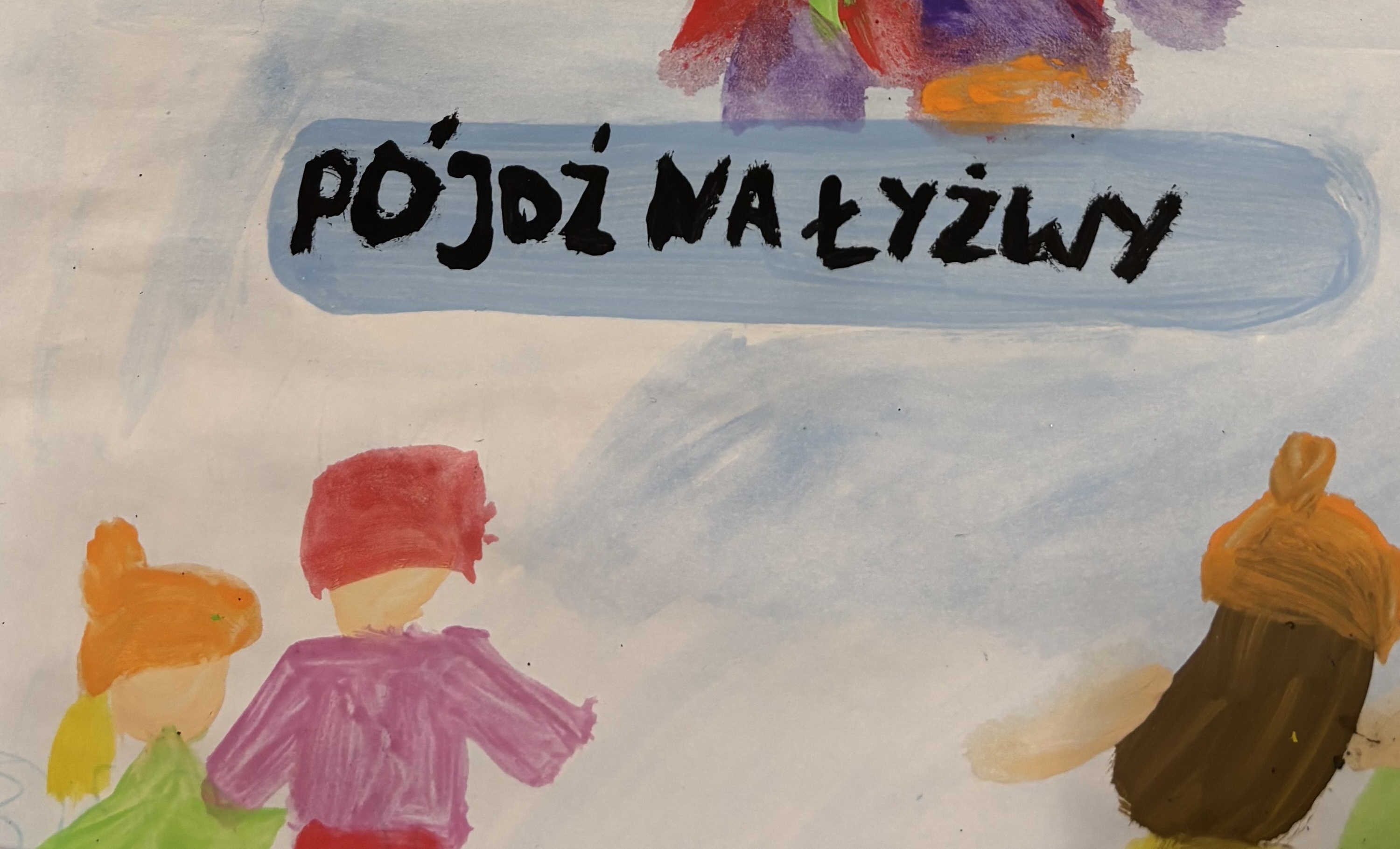 Praca ucznia namalowana farbami na temat bezpiecznych ferii (6).jpg