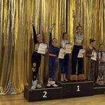 Uczestniczki Ogólnopolskiego Turnieju Tańca w Powietrzu w Lublinie z naszej szkoły na podium