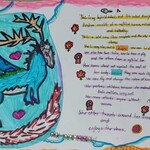 Praca wykonana przez ucznia. Przedstawia wymyślone przez niego zwierzątko hybrydę (11).jpg