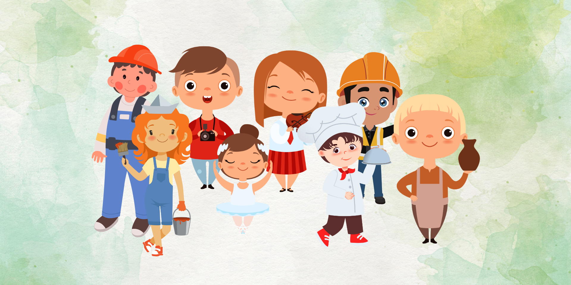Ilustracja różnych zawodów