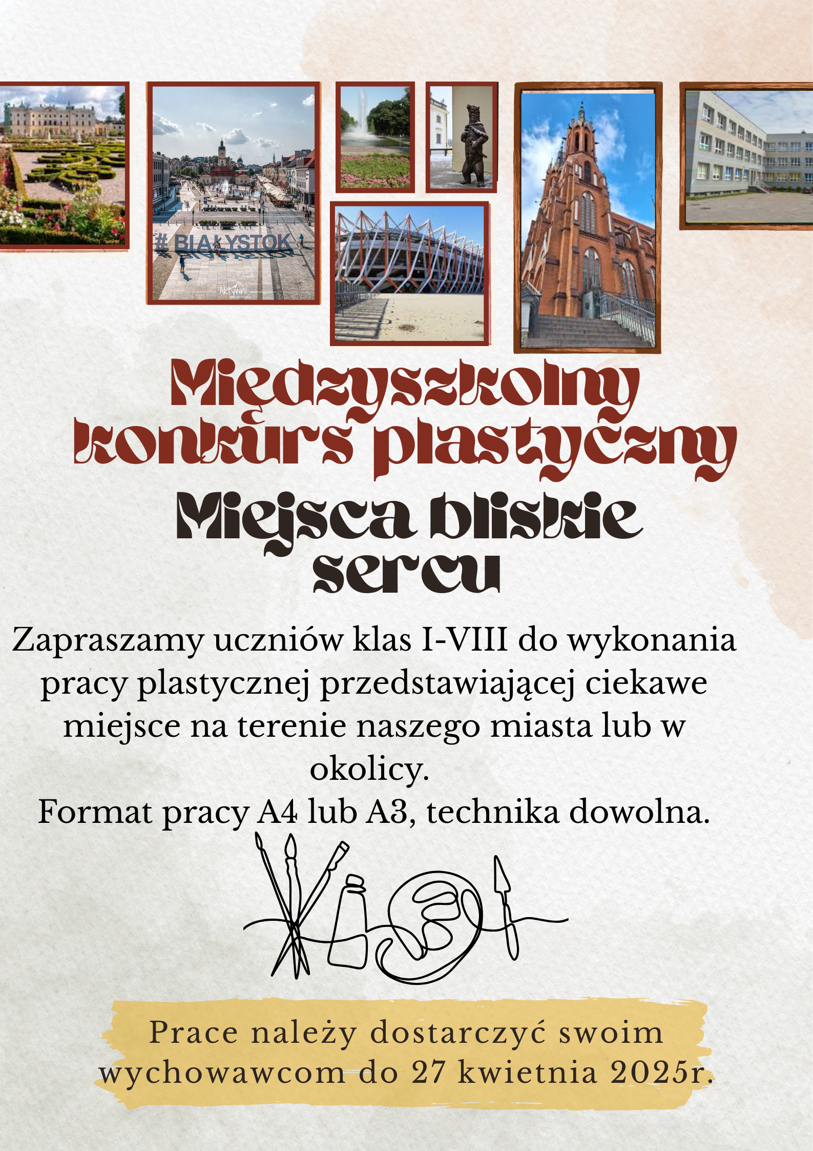 Plakat promujący konkurs "Miejsca bliskie sercu"