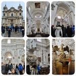 Uczniowie odwiedzają Kościół św. Apostołów Piotra i Pawła w Wilnie