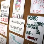 Gazetka szkolna zachęcająca do udziału w prawyborach