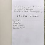 pierwsza strona książki z podziękowaniami i podpisami organizatorów