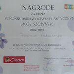 Dyplom uczennicy