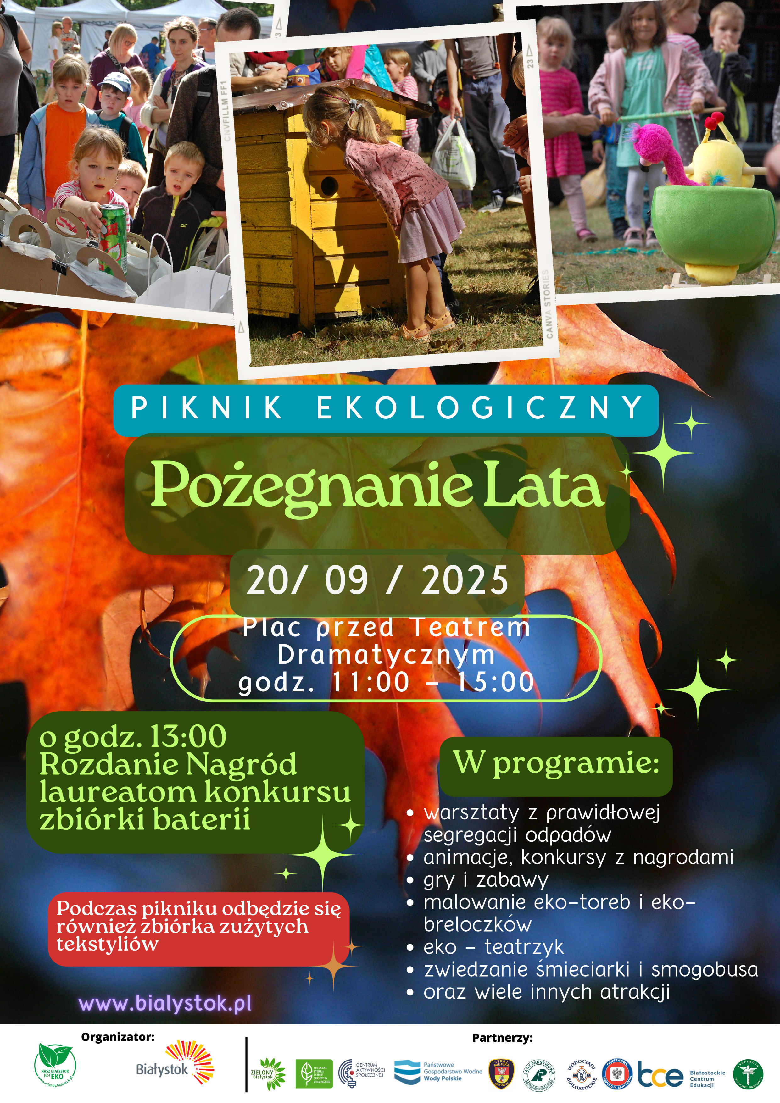 Zaproszenie na piknik ekologiczny "Pożegnanie Lata"