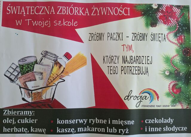Zbiórka żywności - plakat