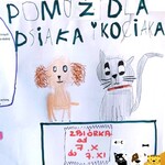 Plakat wykonany przez uczniów o zbiórce.
