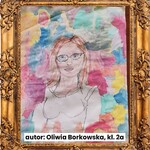 Portret nauczyciela. Autor: Oliwia Borkowska, 2d - Magdalena Korżyńska