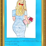 Portret nauczyciela. Autor - Julia Bućko 3a