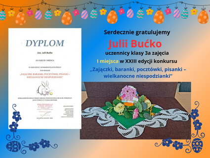 I miejsca w XXIII edycji konkursu wielkanocnego