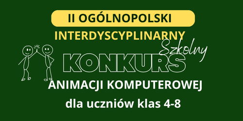 Konkurs na animację - ulotka informacyjna