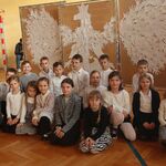 Klasa 2a na apelu szkolnym