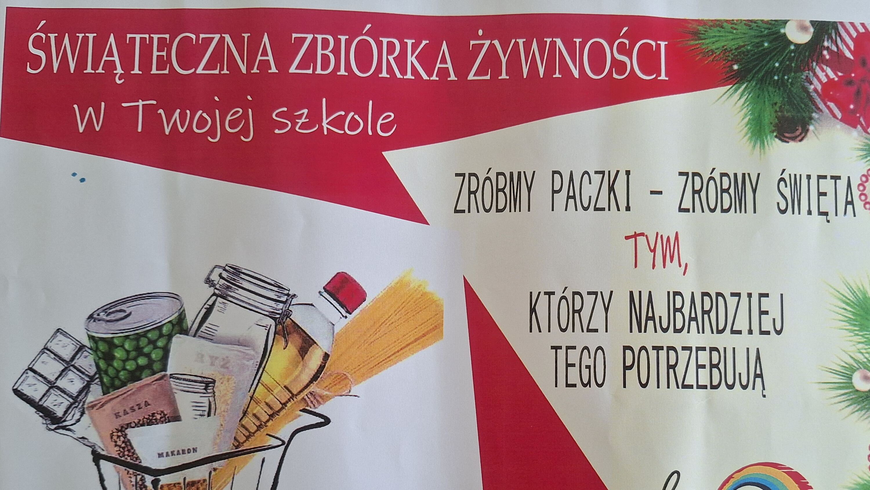 Zbiórka żywności - plakat