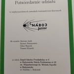 Dyplom za udział w konkursie