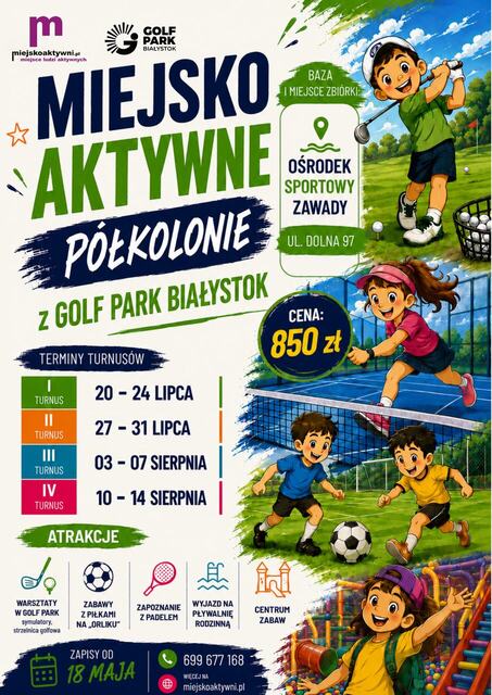 Plakat Pólkolonie na Zawadach