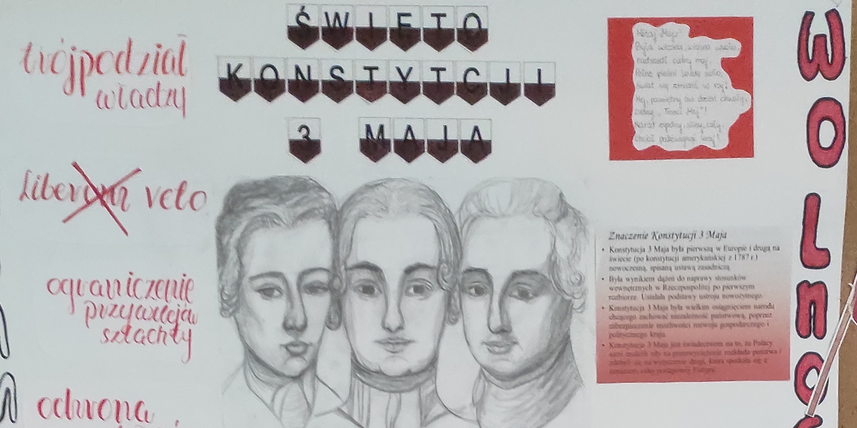 Plakaty z okazji Święta Uchwalenia Konstytucji 3 Maja