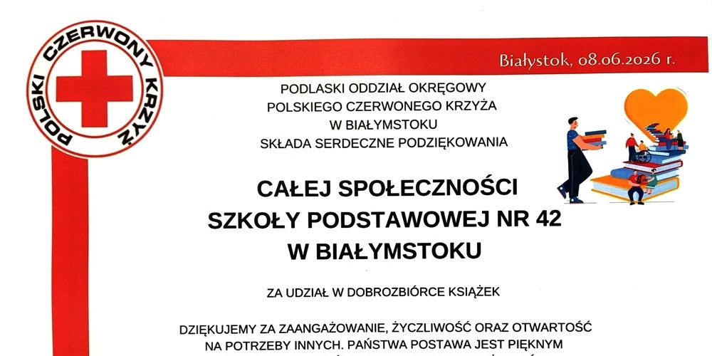 Dyplom za udział w zbiórce