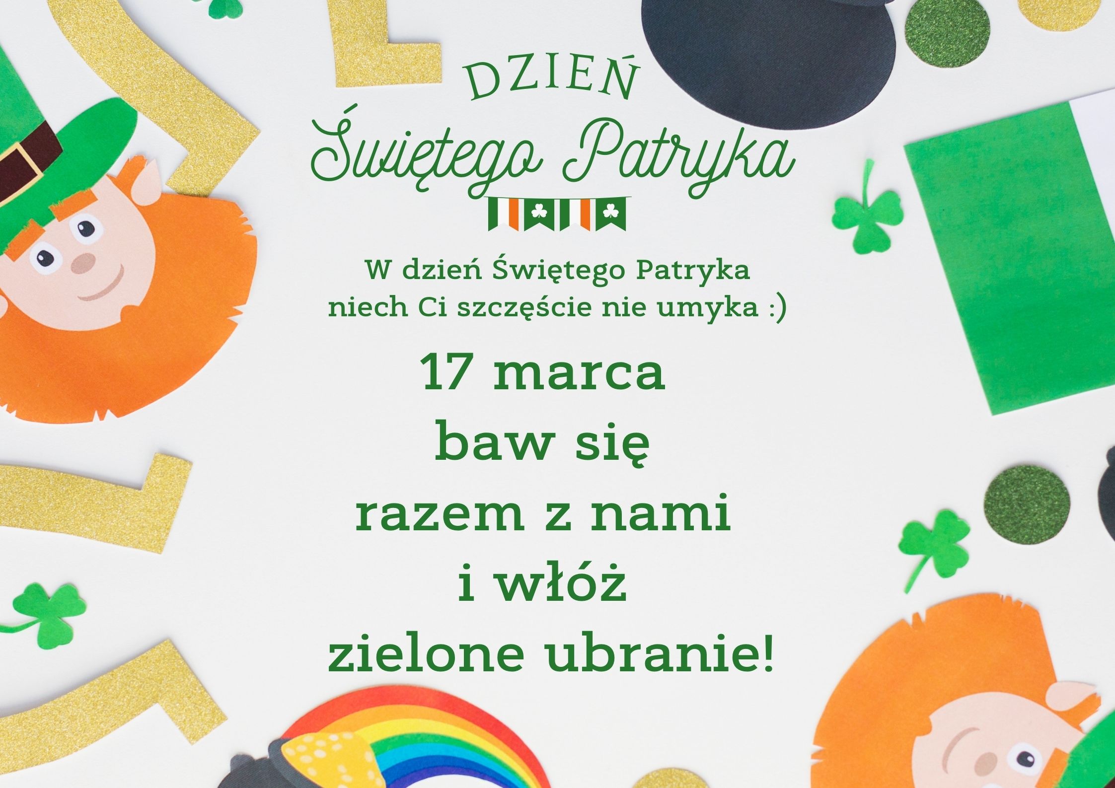 Plakat na Dzień Świętego Patryka