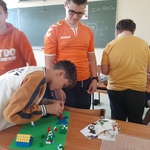 Zdjęcie prac uczniów -Folwark szlachecki z klocków