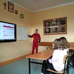 Zajecia w ramach kampanii społecznej - Twoja krew – moje życie - w klasie 7a