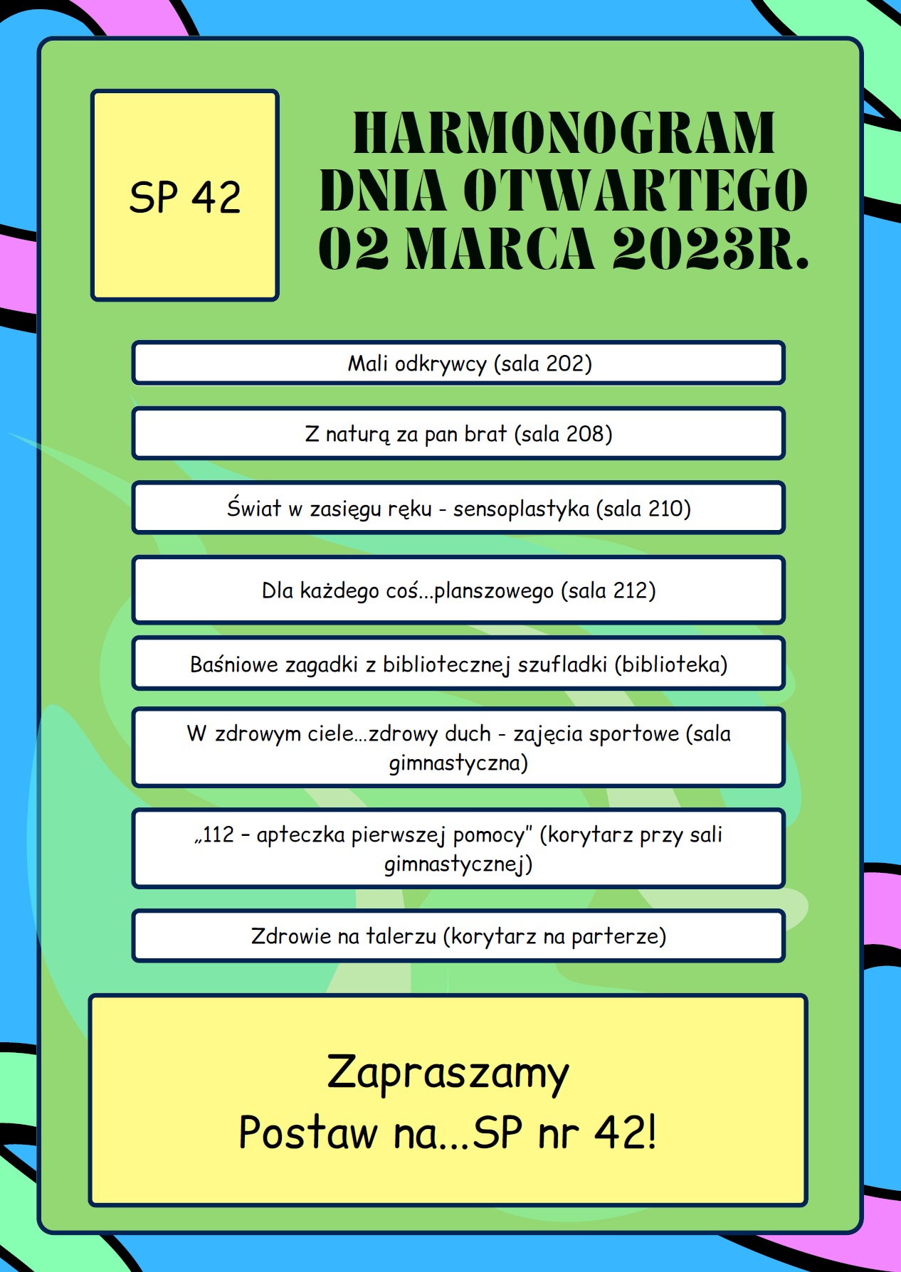 Harmonogram Dnia Otwartego