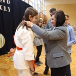 Nagrodzona w szkolnym turnieju tenisa stołowego