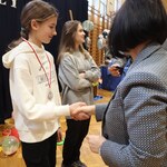 Nagrodzona w turnieju tenisa stołowego