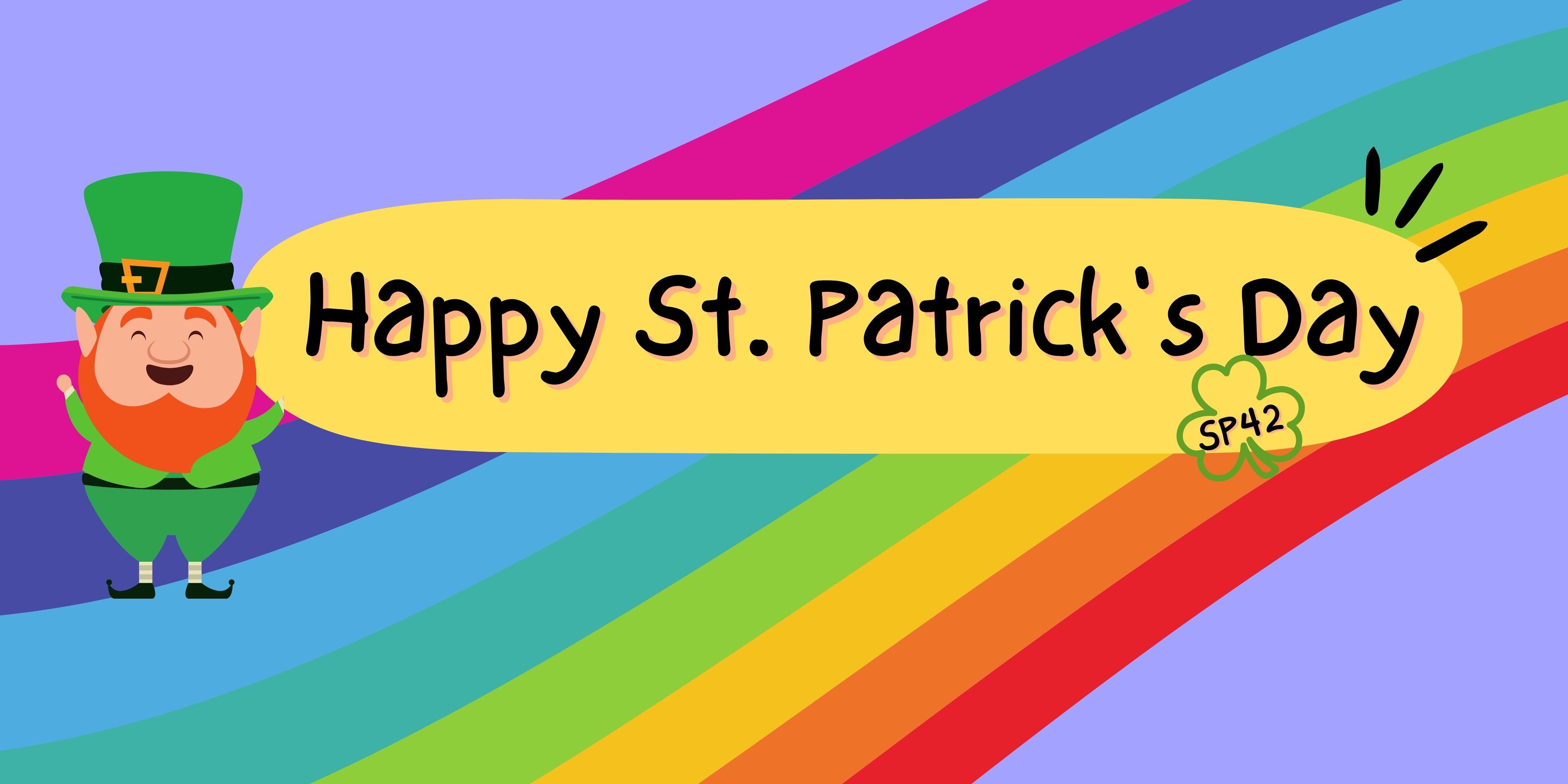 Baner z napisem St. Patrick's Day